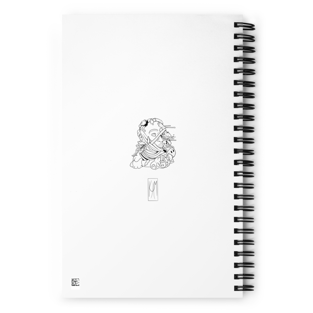 'Honeysuckle' Spiral Dot-Grid Notebook